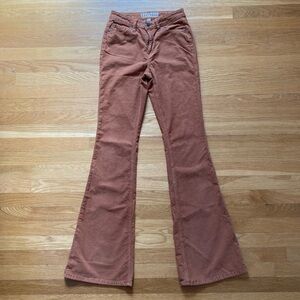 Idyllwind Burnt Orange Corduroy High-Rise Pants - 2/36L